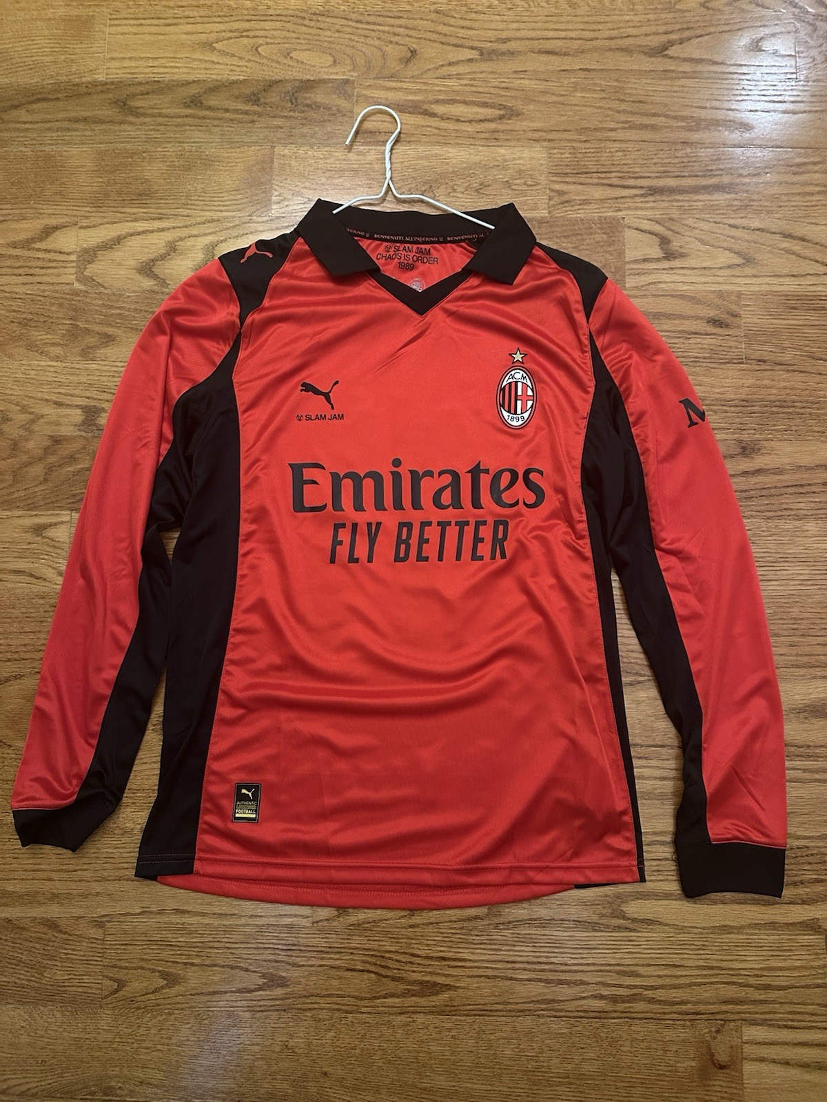 Long Sleeve AC Milan 2025-26 Fourth Jersey #11 Pulisic: Size Medium *NWT*