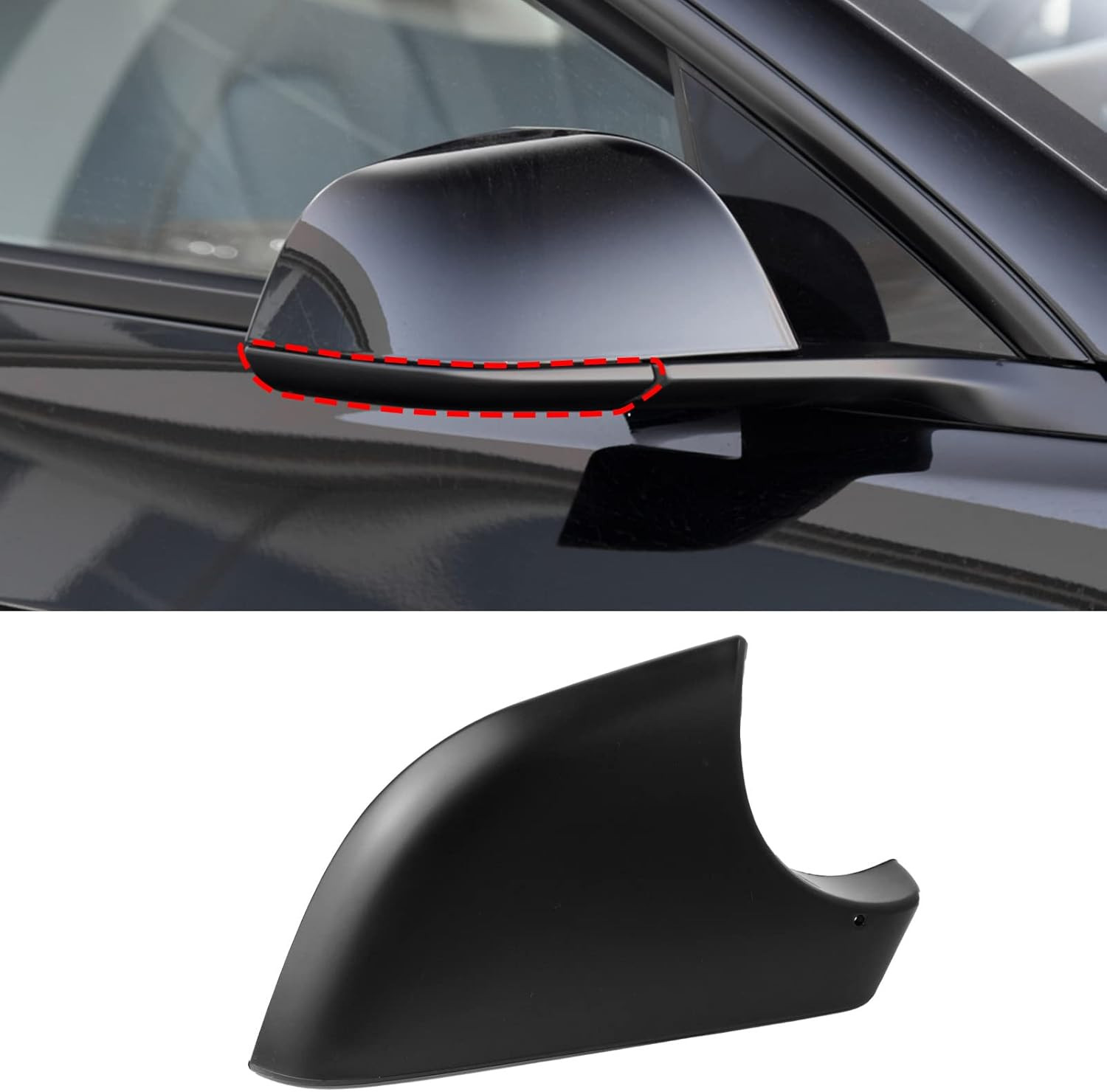 Compatible with Tesla Model 3 Mirror Bottom Cover 2017-2025 Right Passenger Sid