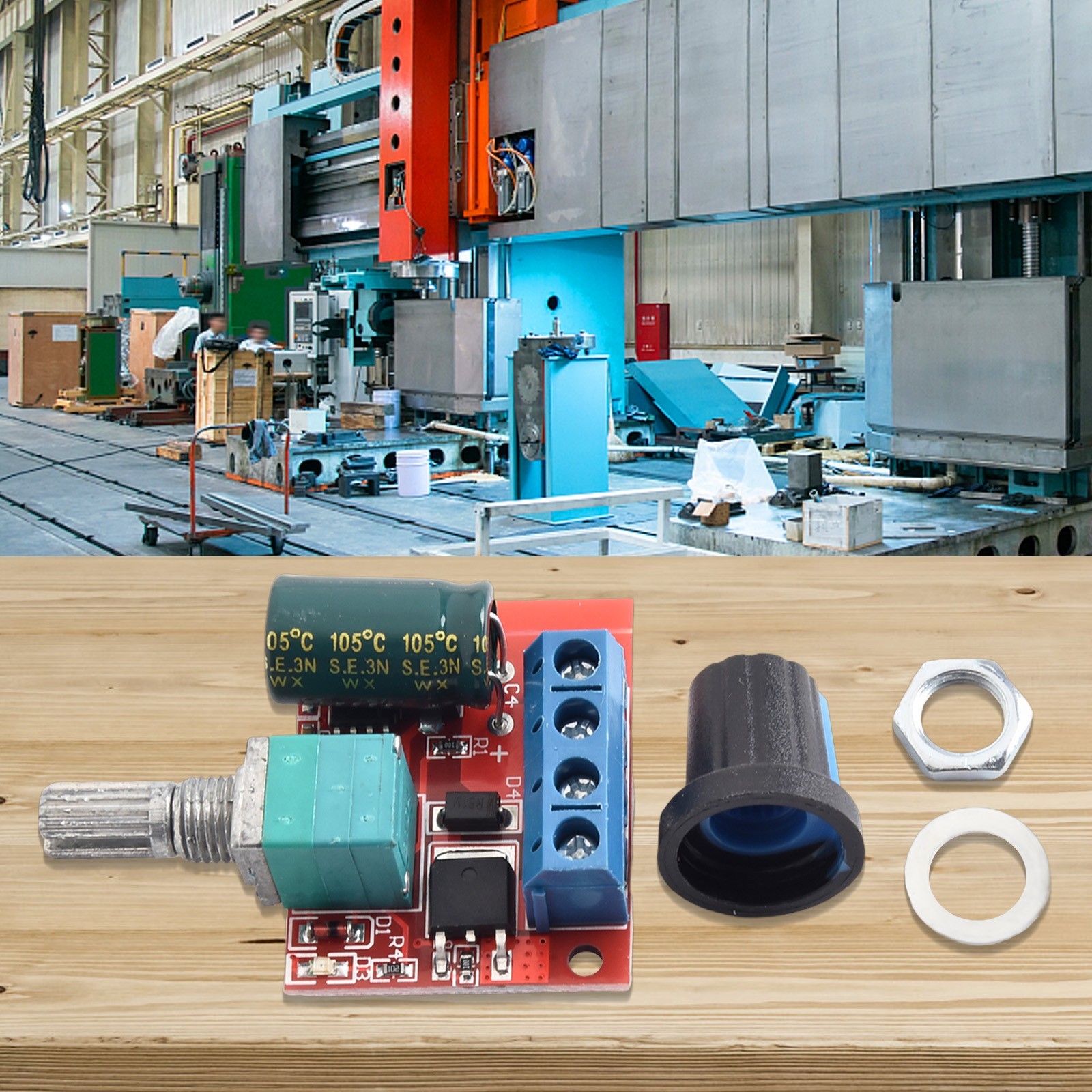 Advanced Control Switch for DC Motor Compact Design Adjustable Output