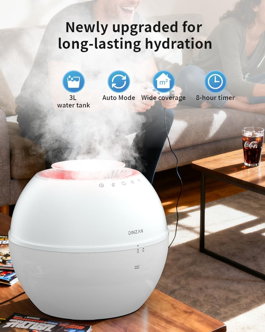 2-in-1 Humidifier & Dehumidifier with 152Oz Tank, LED & Timer Features