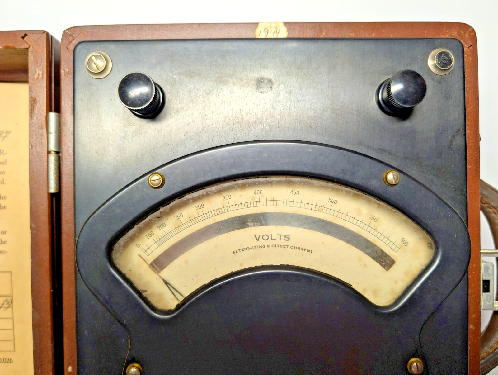 Vintage Antique Weston Model 341 Precision AC/DC Voltmeter (1945)