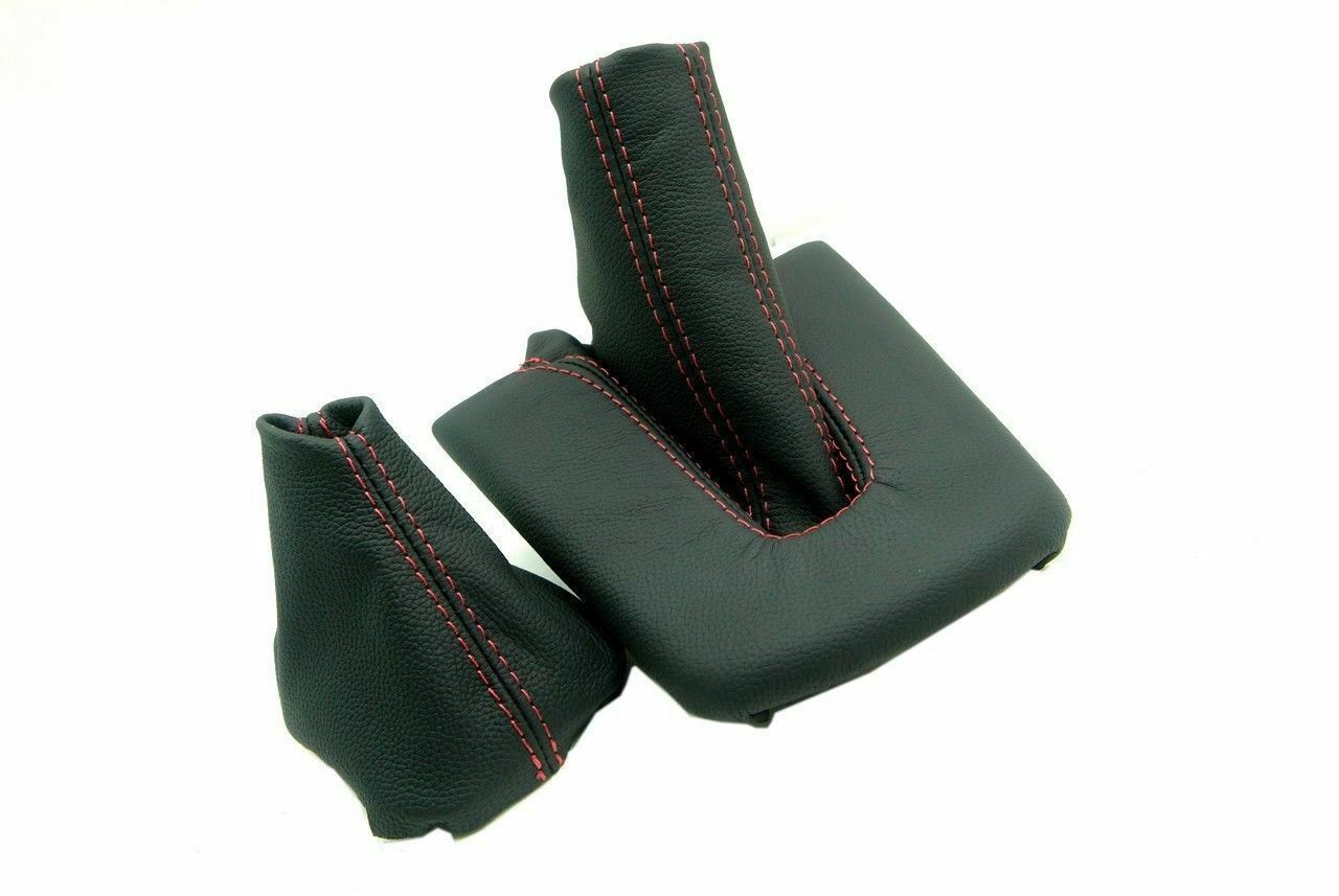 Fits 03-08 BMW M3 Z4 E85 Vinyl EBrake Boot & Manual Shift Boot Set Black, Red