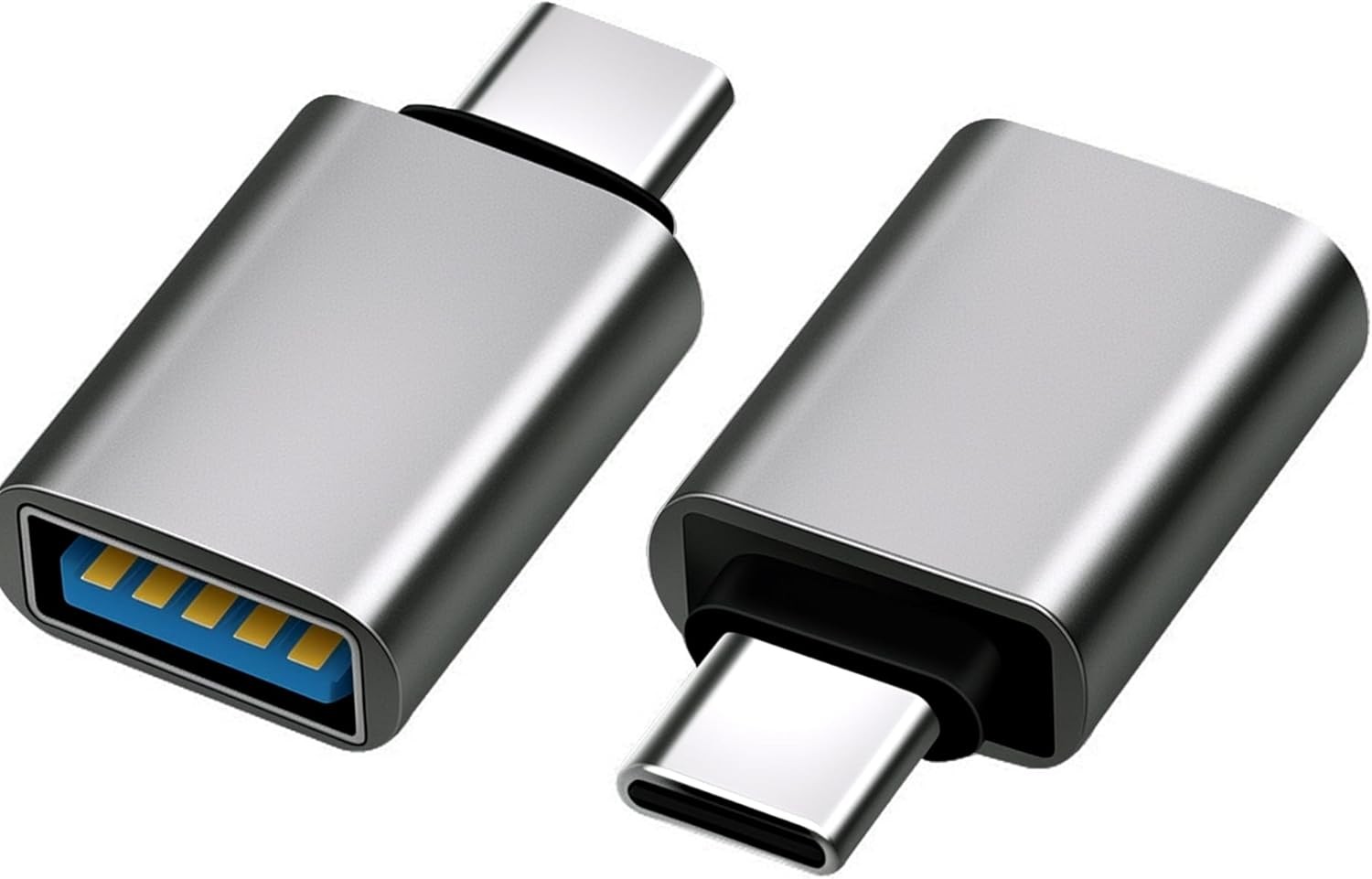 USB C to Adapter 3.1 Gen 2, 10Gbps C Adapter, USB-C Chrome