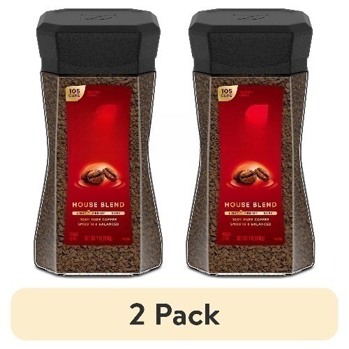 2 pk Taster's Choice House Blend, Light Medium Roast Instant Coffee, 7 oz, 1 Jar