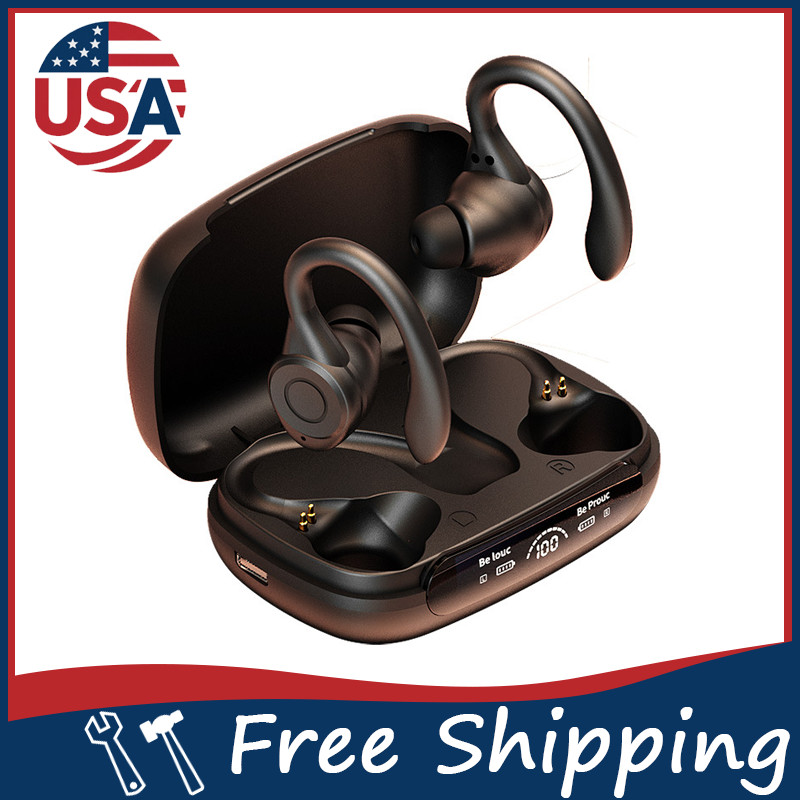 Bluetooth 5.3 Wireless TWS Earphones Earbuds Stereo Ear Hook Headphones Headset