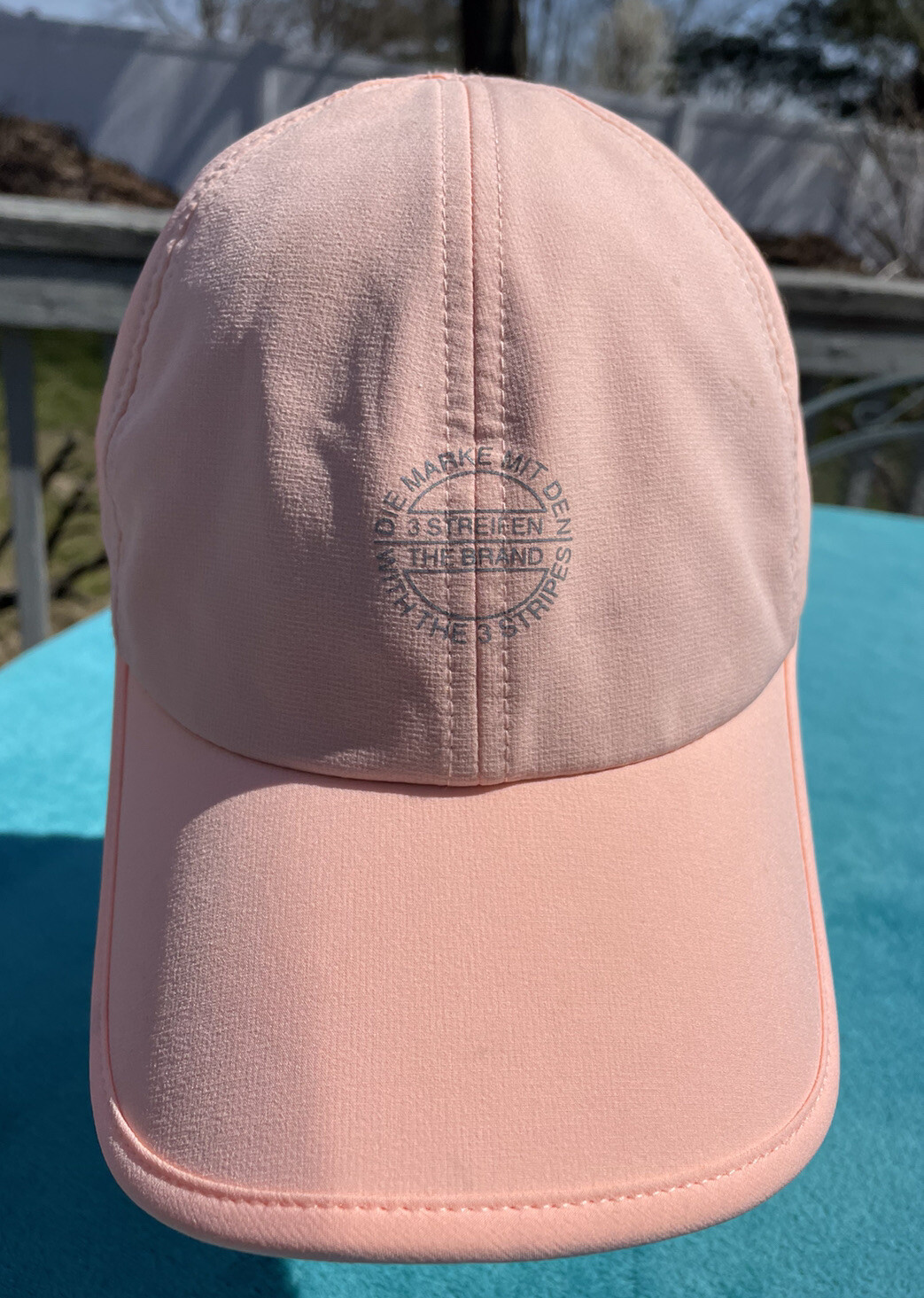 Adidas Die Marke Mit Den Ball Hat Blush Pink Adjustable Unstructured   Has Spots