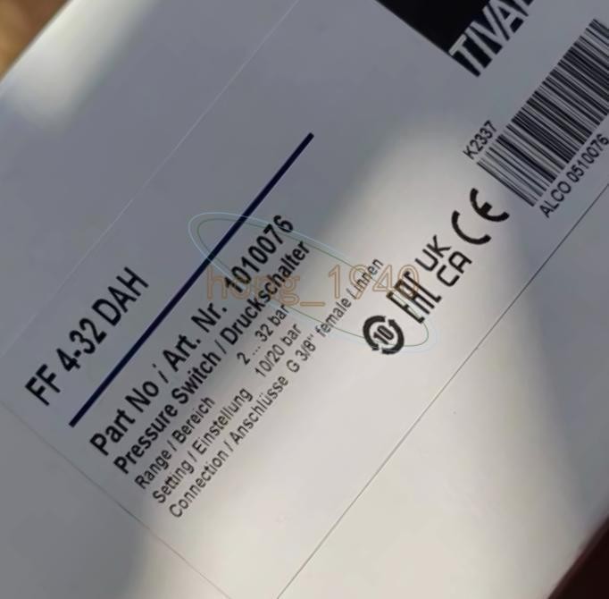 One New TIVAL FF4-32DAH FF 4-32 DAH pressure switch