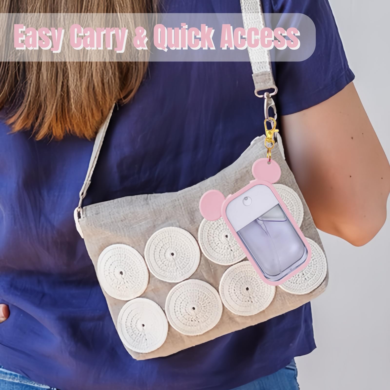 Mouse Design Silicone Case Compatible withHand Sanitizer Spray 1