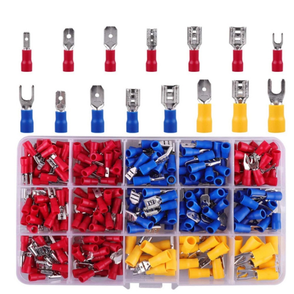 Cold Pressed Rubber Insulated Terminal Block Set 280pcs for Wire Repair