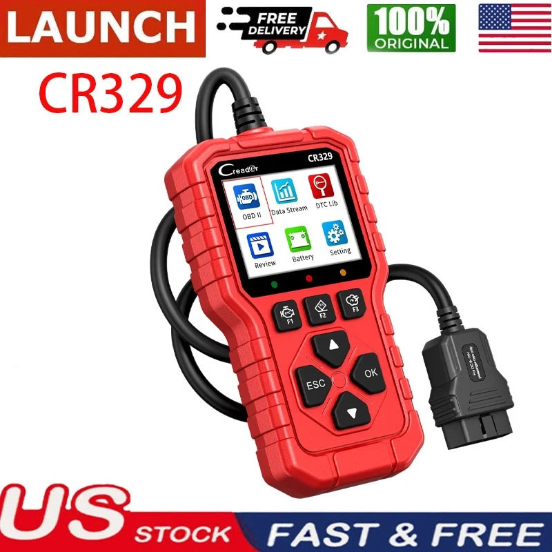 LAUNCH CR329 OBD2 Scanner Diagnostic Tool Car Check Engine Code Reader Analyzer^