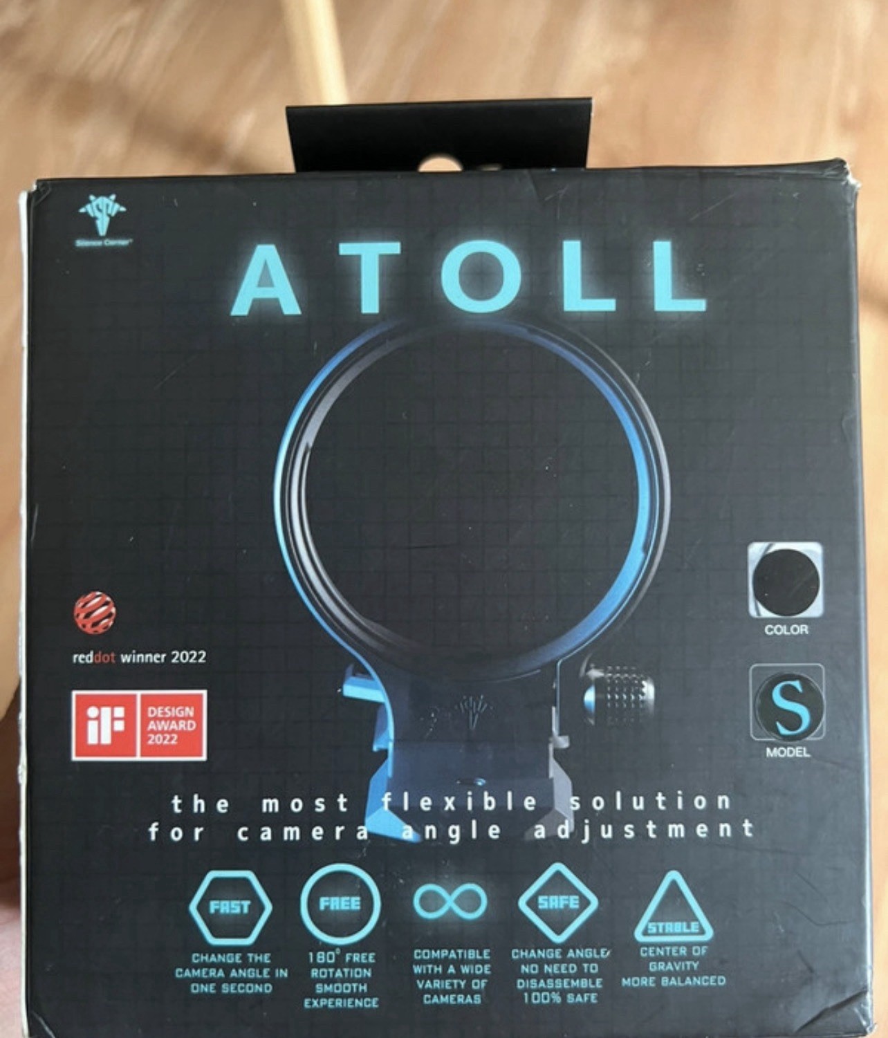 Silence Corner ATOLL S Camera Angle Adjustment Mount 180° Rotating Ring Black