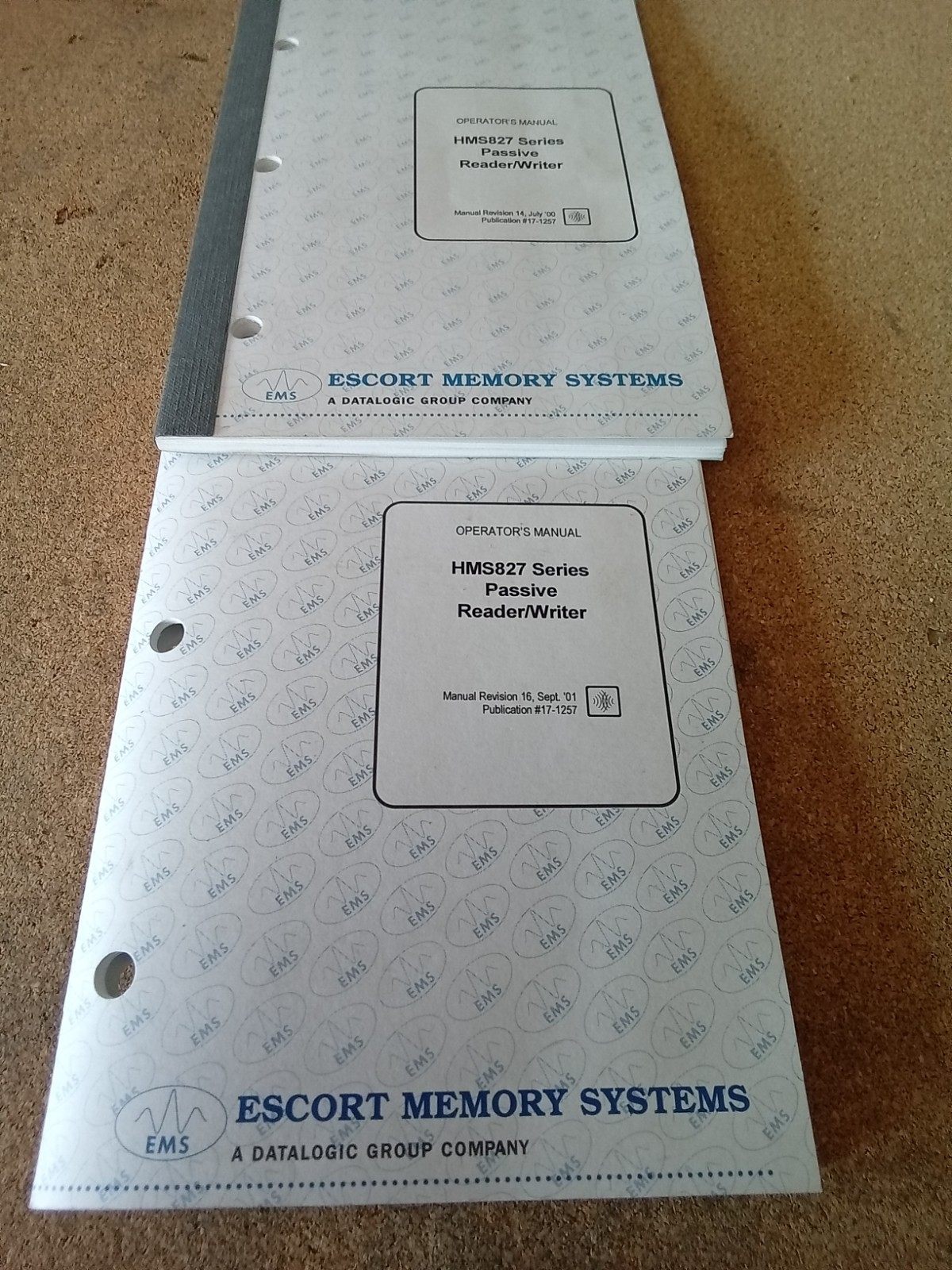 HMS827 Passive Reader/Writer floppy disc Operator's Manual (two sold separately)