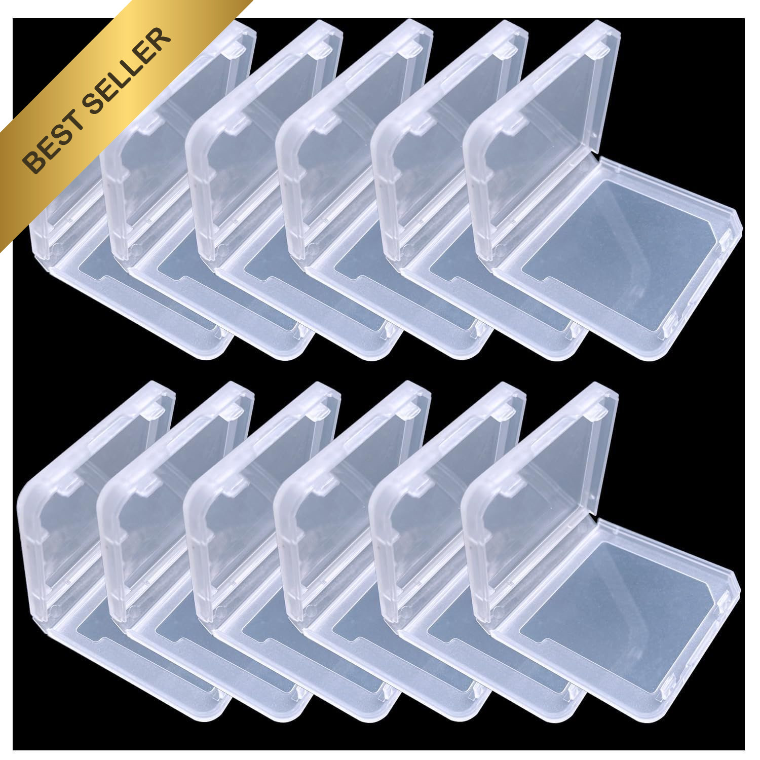 Game Card Case Transparent Protective Storage Box 12 Pcs Holder for DS 3DS DSI