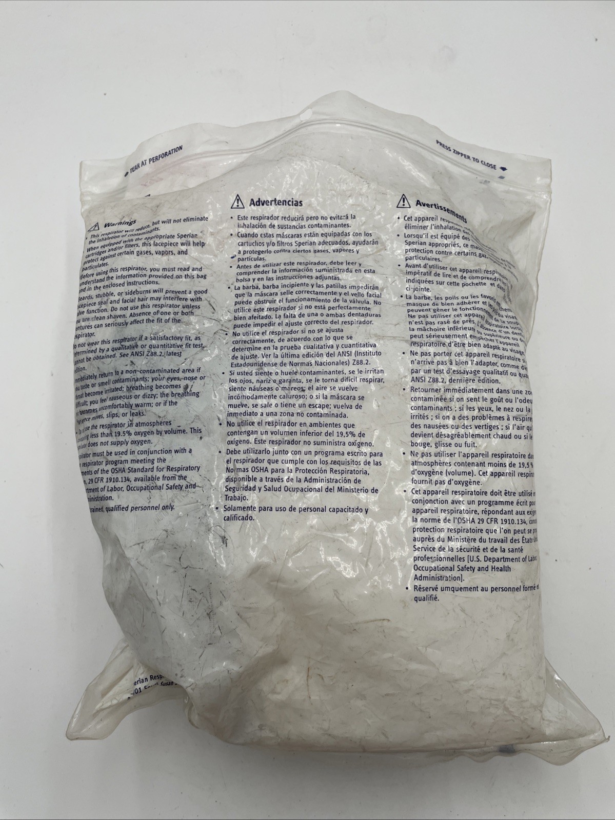 Sperian Half Mask Facepiece