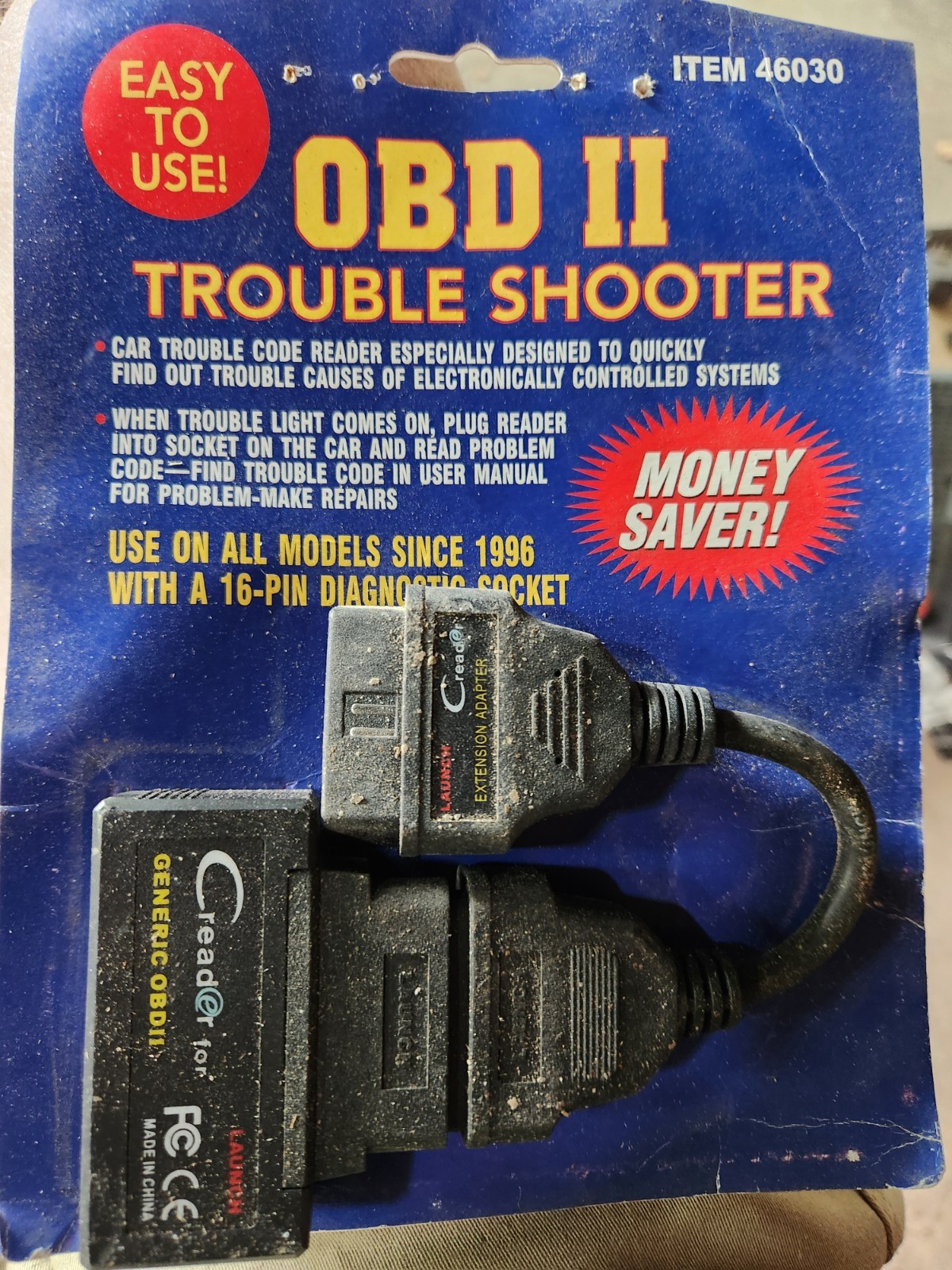 ODB II Trouble Shooter  # 46030 Car Trouble Code Reader - No Manual Included