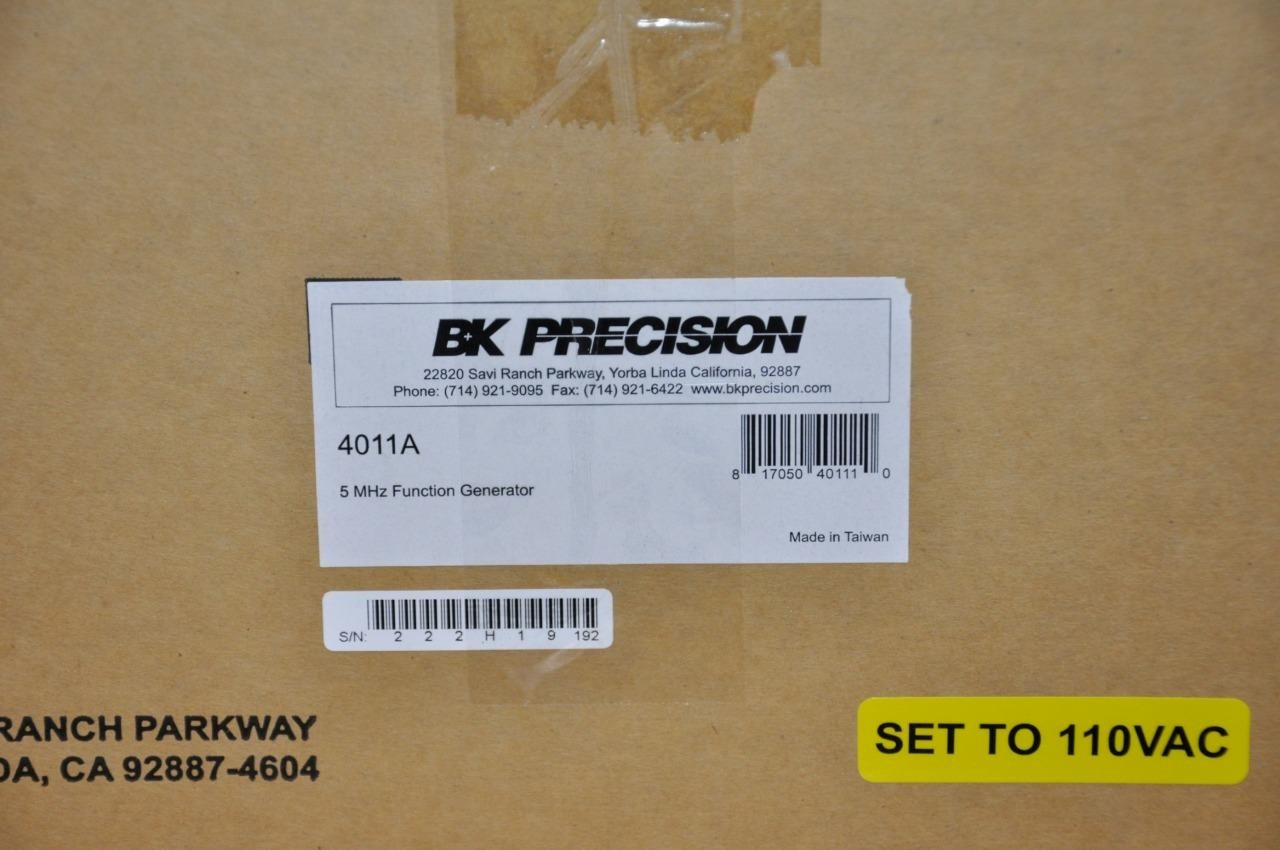 BK Precision 4011A 5 MHz Function generator