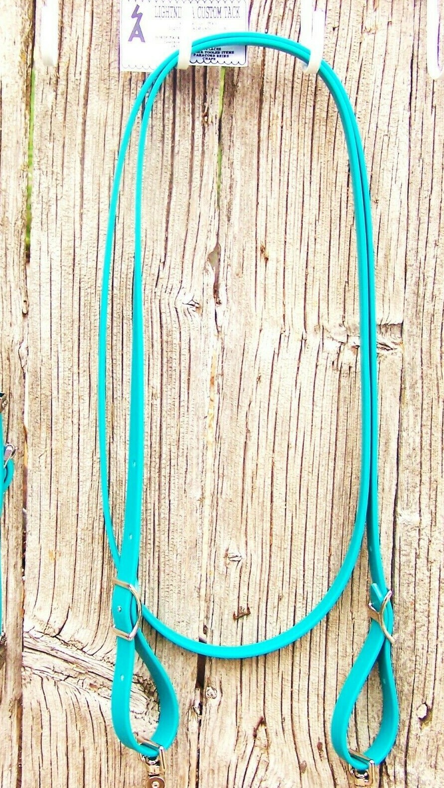 6',8,10' Reins Loop TEAL Beta Biothane Rein Barrel Roping Contest Pony Headstall