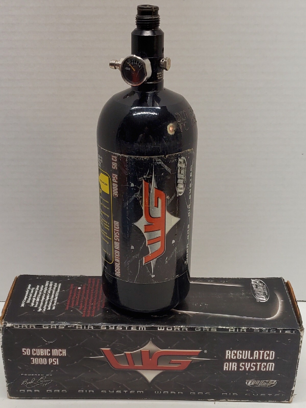 Paintball Air Tank 3000 PSI Tank 50 CI By Worr Gas Air tank WGP Paintaball
