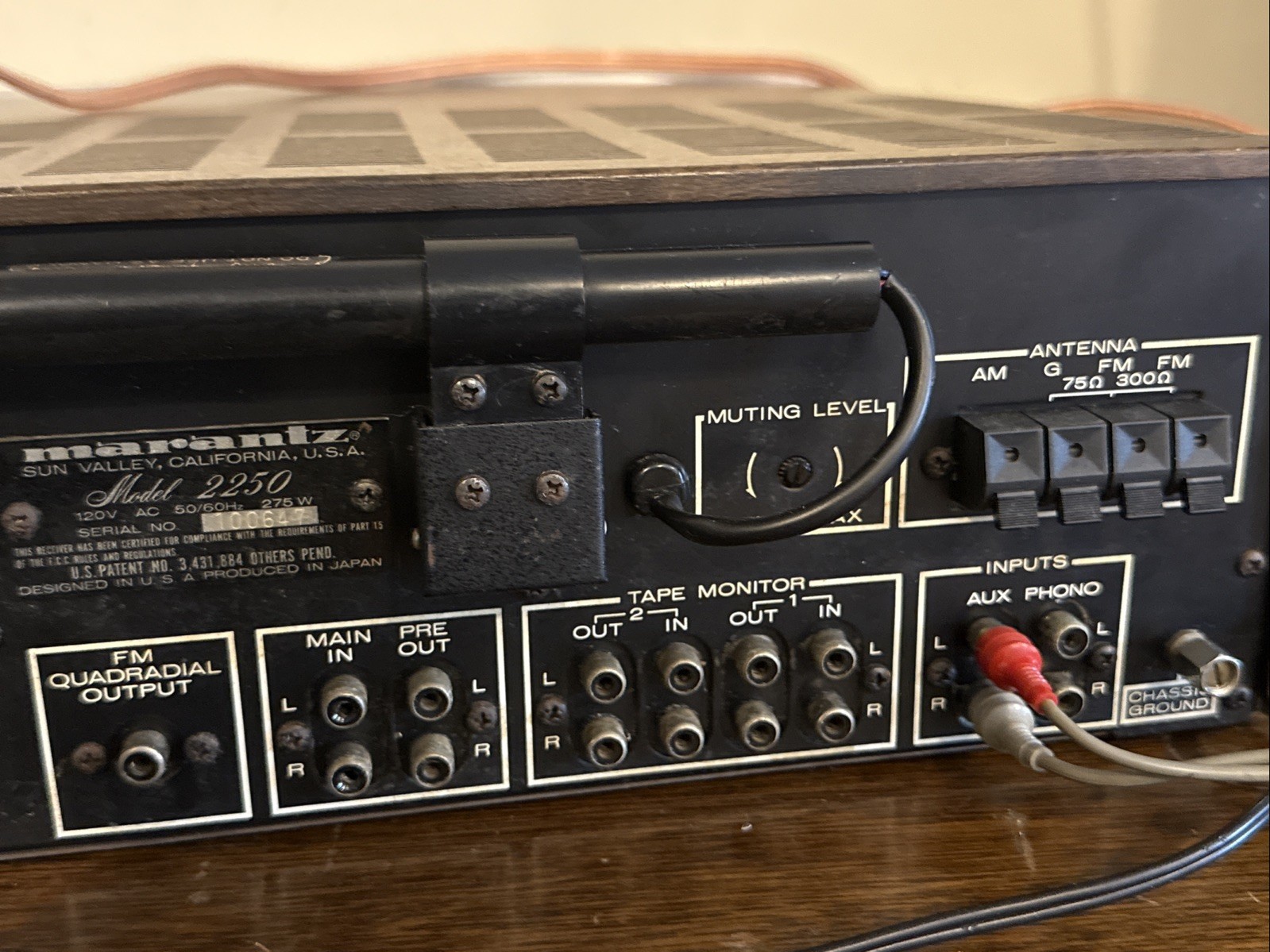 Vintage Marantz 2250 Stereo Receiver -Working, Solid and Clean