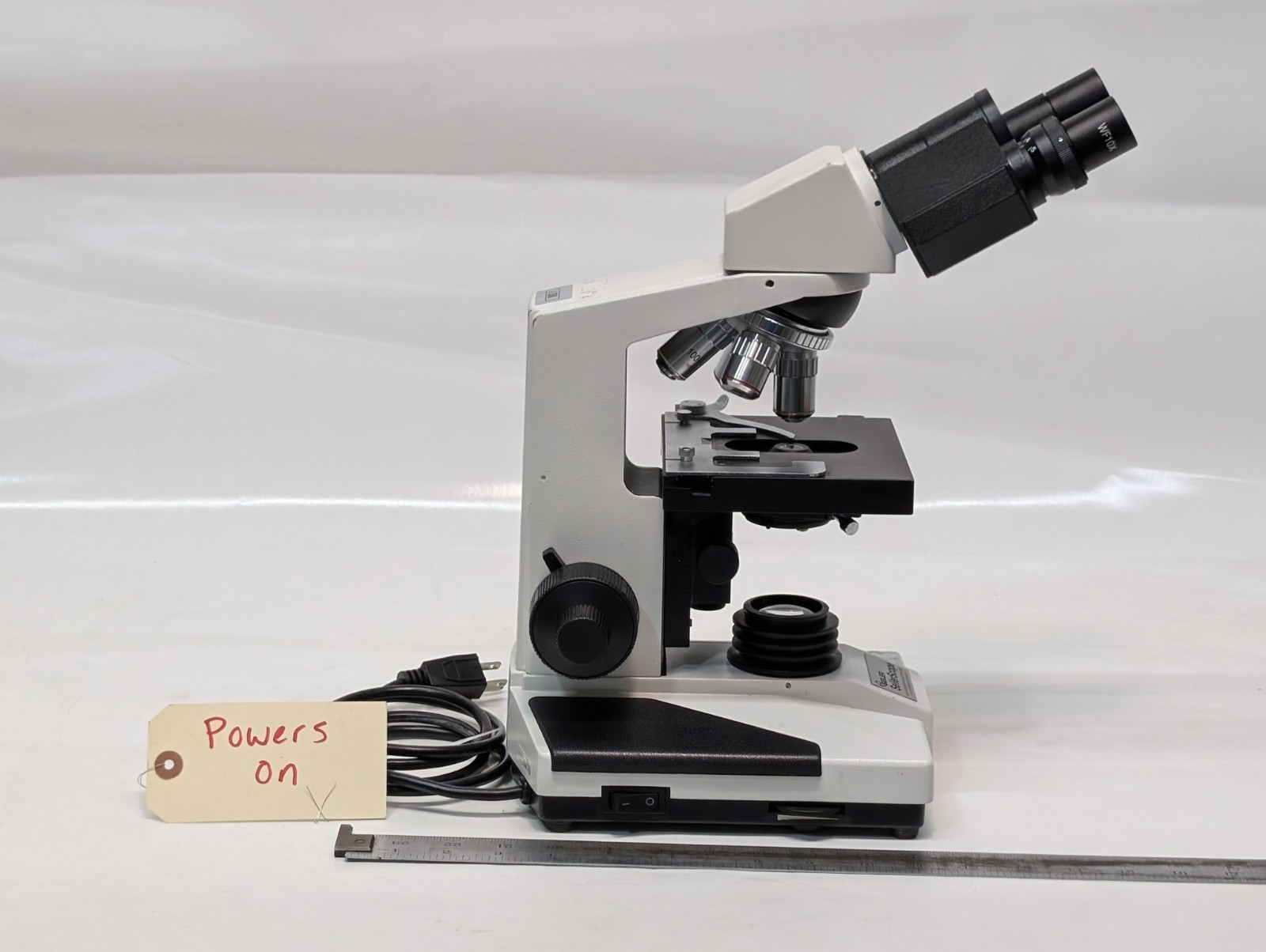 Seiler Instrument SeilerScope Binocular Mechanical Stage Lab Microscope, 110VAC