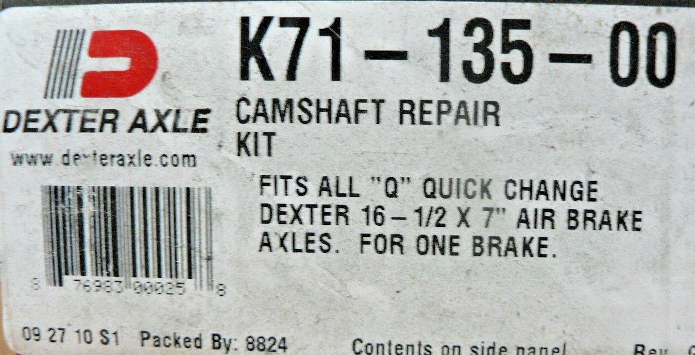 Dexter Heavy Truck & Trailer Air Brake Cam Repair Kit, 16-1/2" x 7"  K71-135-00