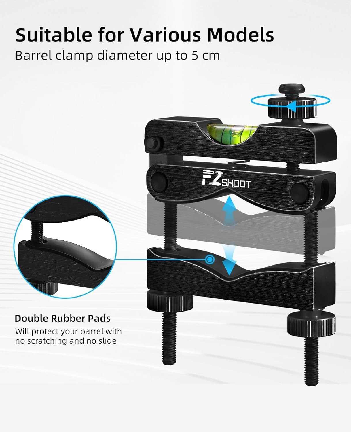 EZshoot Scope Leveling Kit with High-precision Bubble Leveling System, Magnetic
