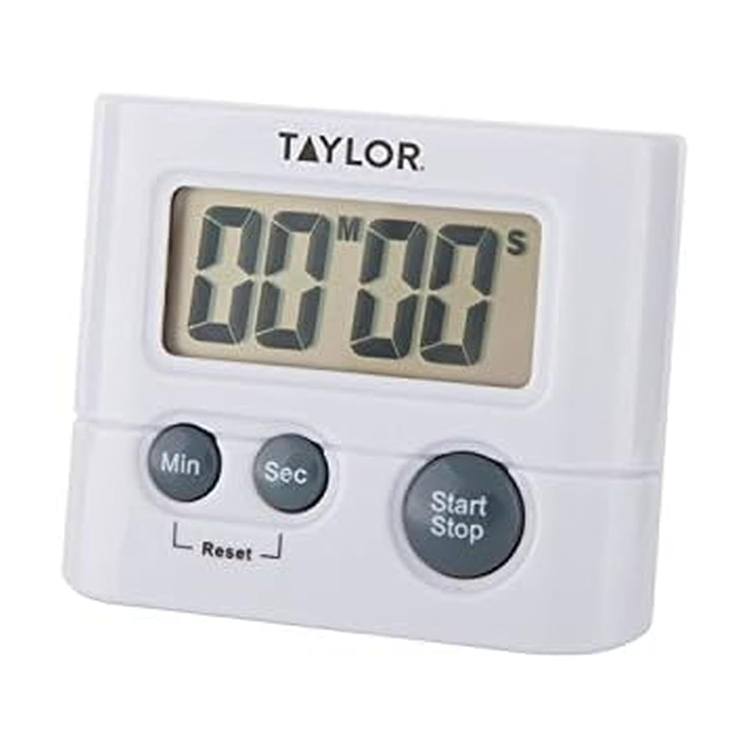 White Digital Timer 99 Minute 59 Second Display Compact Easy to Use