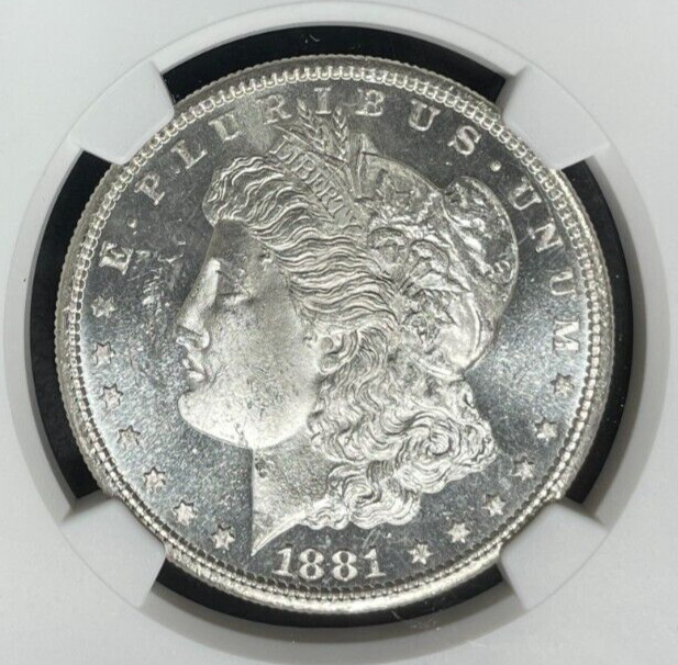1881-S MORGAN SILVER DOLLAR ~ NGC - MS 63 ~BEAUTIFUL COIN~ REF#87-008