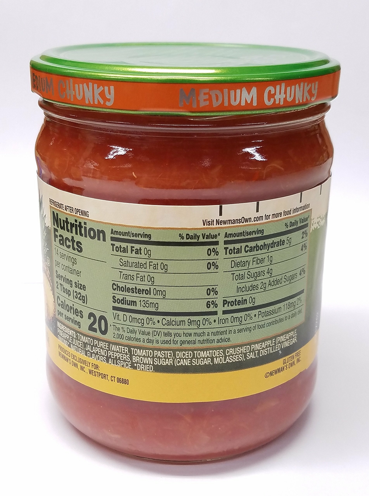 Newmans Own Salsa Pineapple, 16oz (1 count)