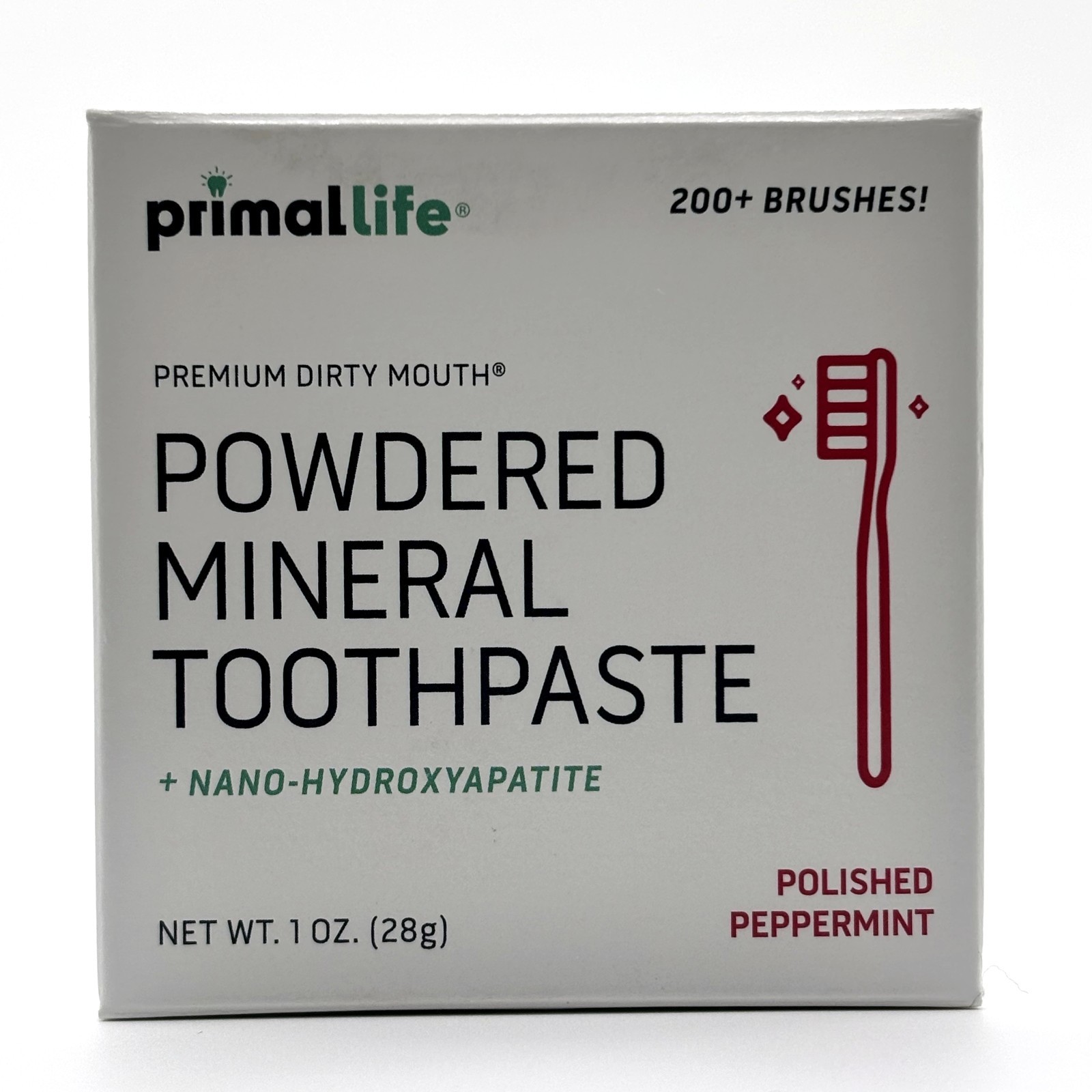 Primal Life Organics Dirty Mouth Toothpowder Peppermint 1oz nHA - LOT OF 6