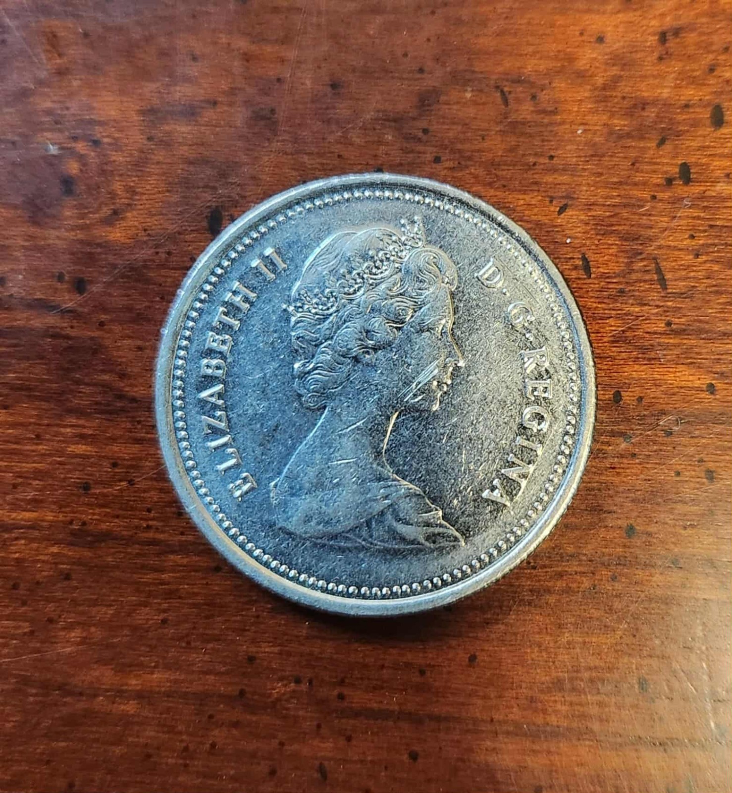 Canada 25 Cents Coin 1984 Queen Elizabeth II