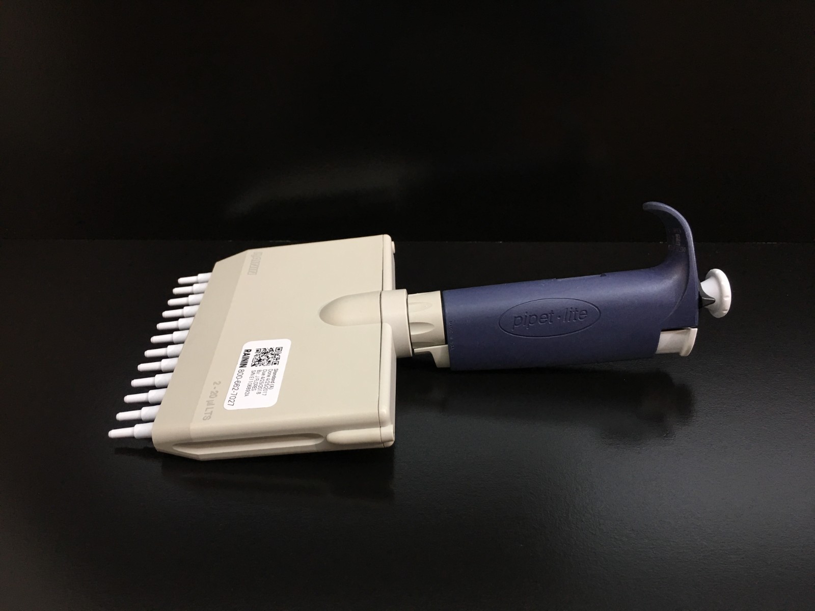 Rainin L-20 Pipet-Lite 2-20uL LTS 12 Channel Manual Pipette with WARRANTY