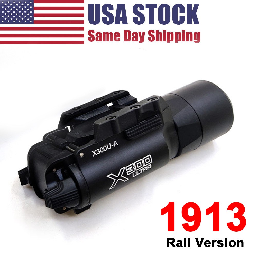 Metal X300U 500lm Tactical Flashlight X300 Ultra LED Gun Weapon Light For Pistol