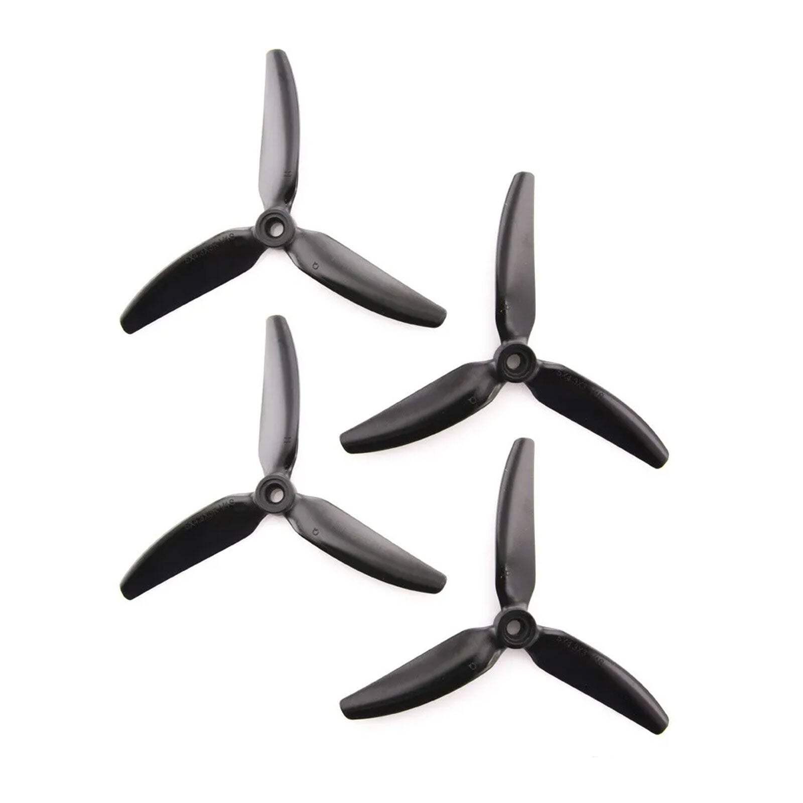 HQProp 5X4.3X3 V1S 5043 5 Inch 3-Blade Propellers Set (2x CW / 2x CCW) Poly Carb