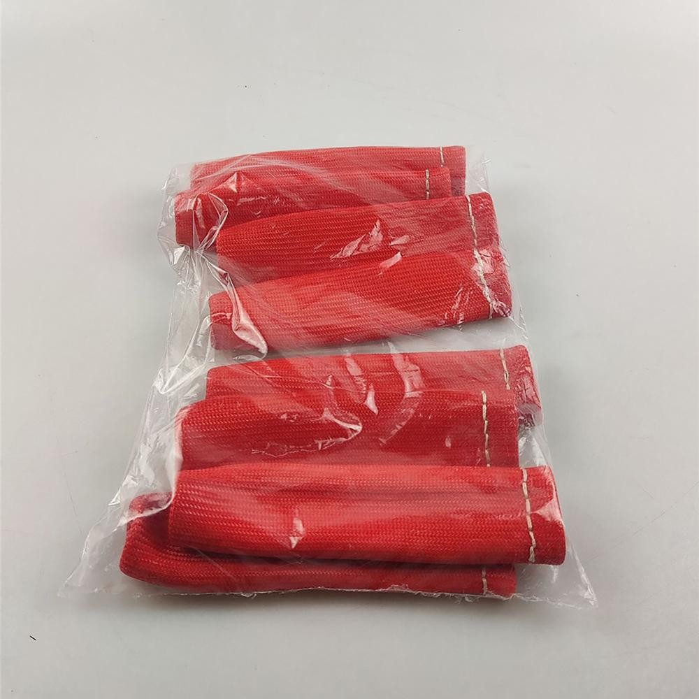 8PCS Red 1200° SPARK PLUG WIRE BOOTS HEAT SHIELD PROTECTOR SLEEVE for SBC BBC[