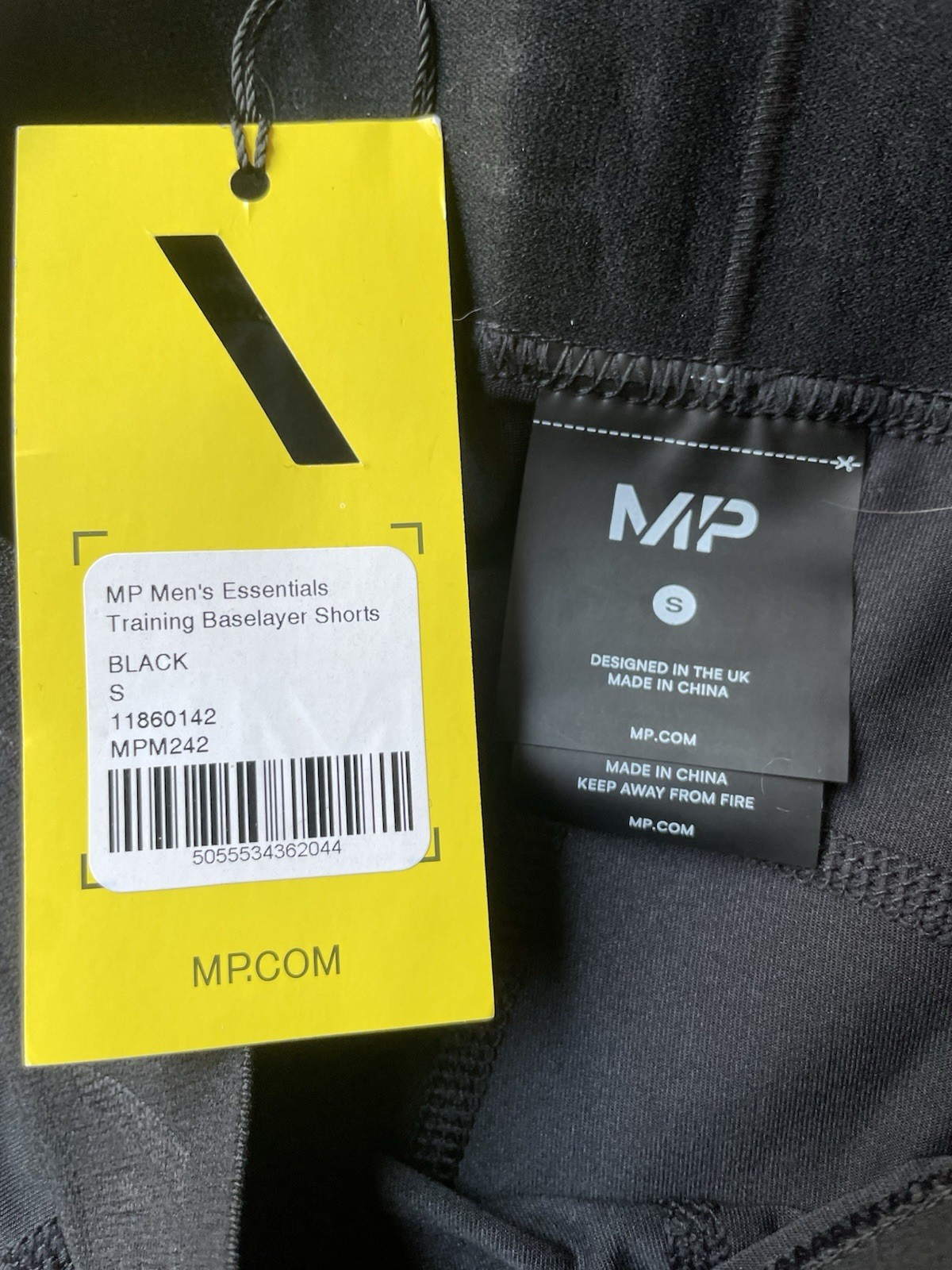 Men’s MyProtein Training Base Layer Compression Short in Black - Size Small, NWT