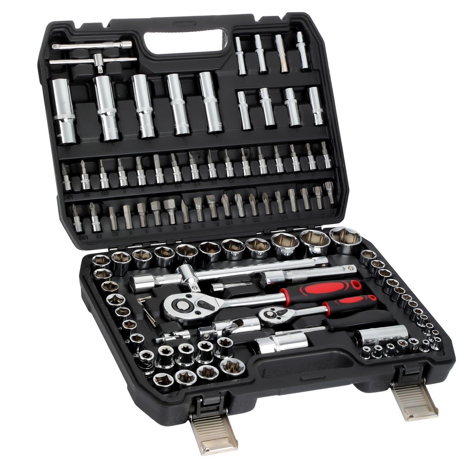 Mechanics Tool Set Wrench Set Repair Socket Wrench Set 108Pcs Mechanics