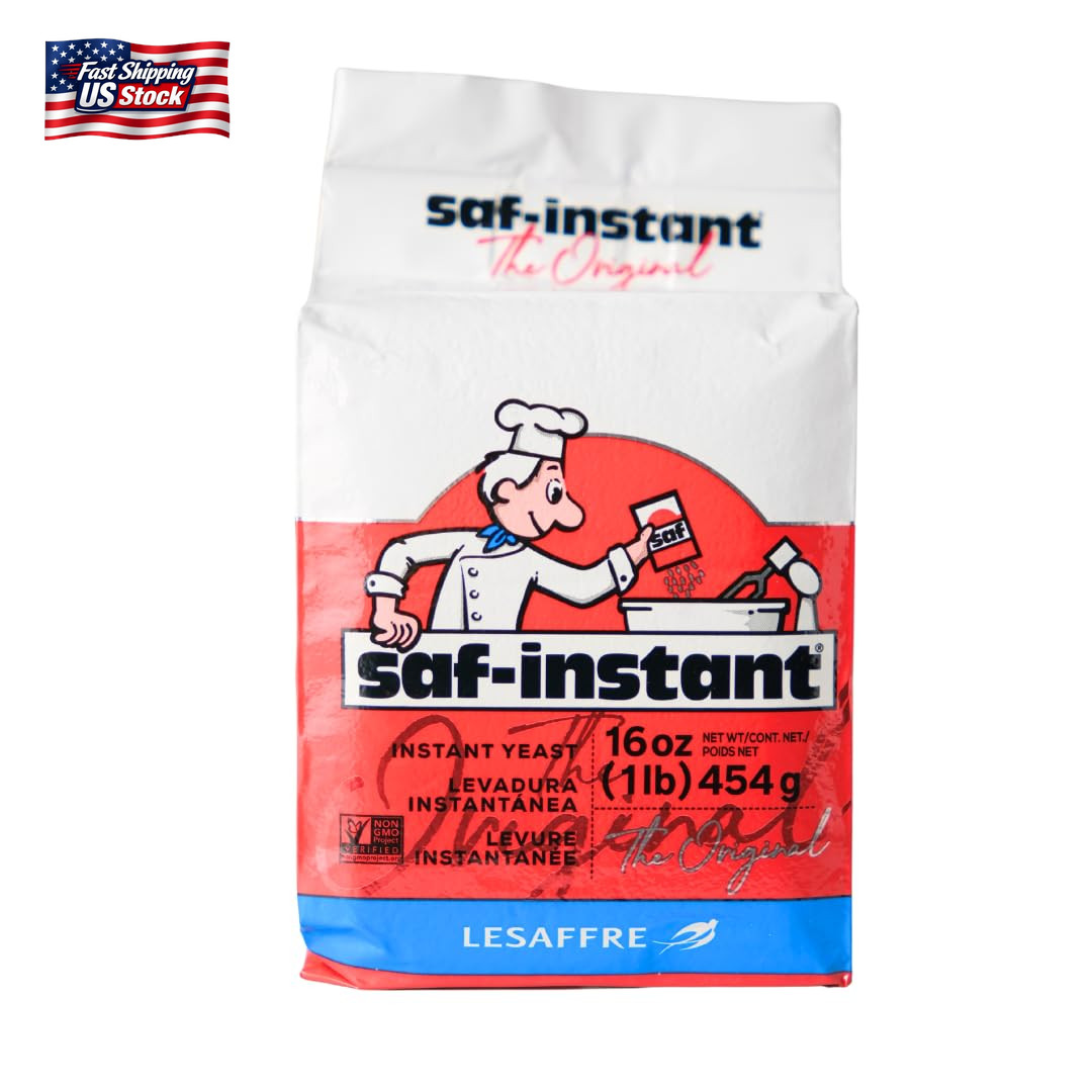 SAF-INSTANT YEAST RED LABEL SINGLE 1 Lb (16Oz) PACKAGE