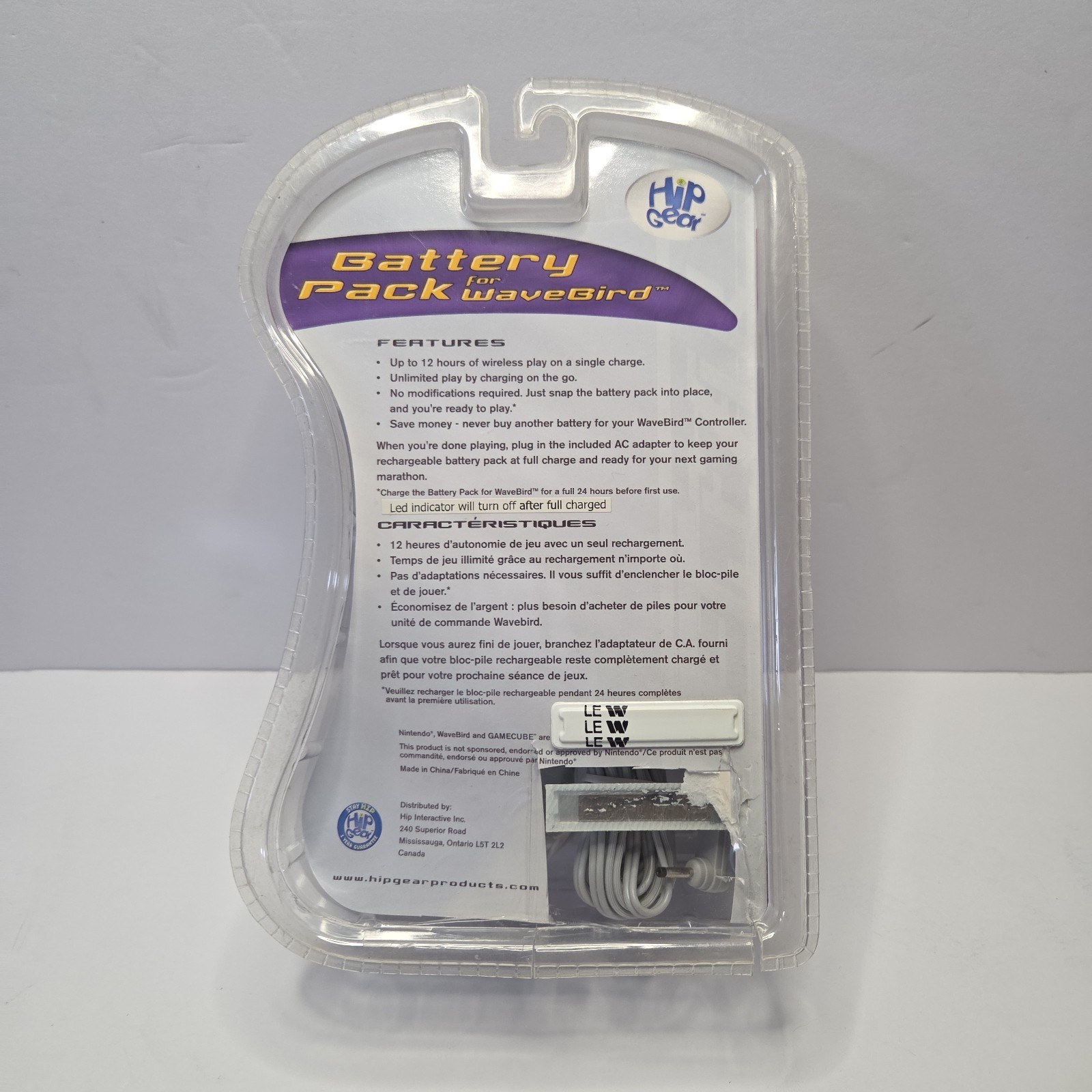 Hip Gear - Battery Pack For GameCube Wavebird - Sealed