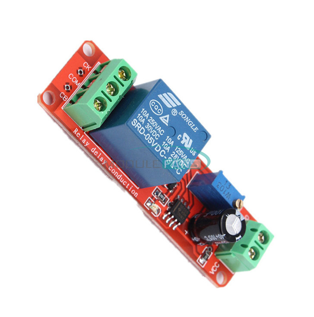 DC 5V Delay relay shield NE555 Timer Switch Adjustable Module 0~10S