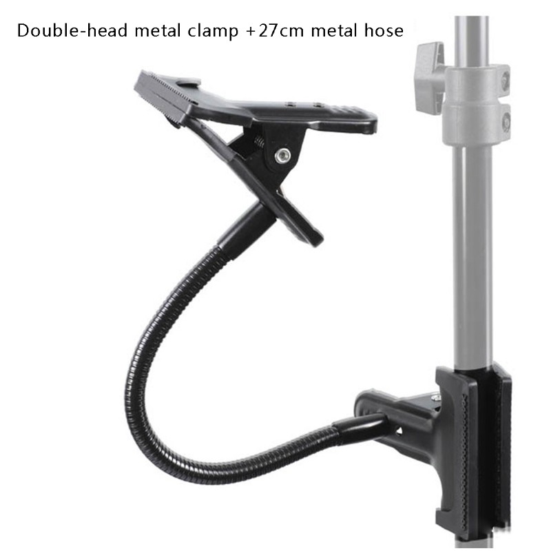 Dual Strong Clamps Connect by Flexible Metal Arms Clamps with Flexible Arm