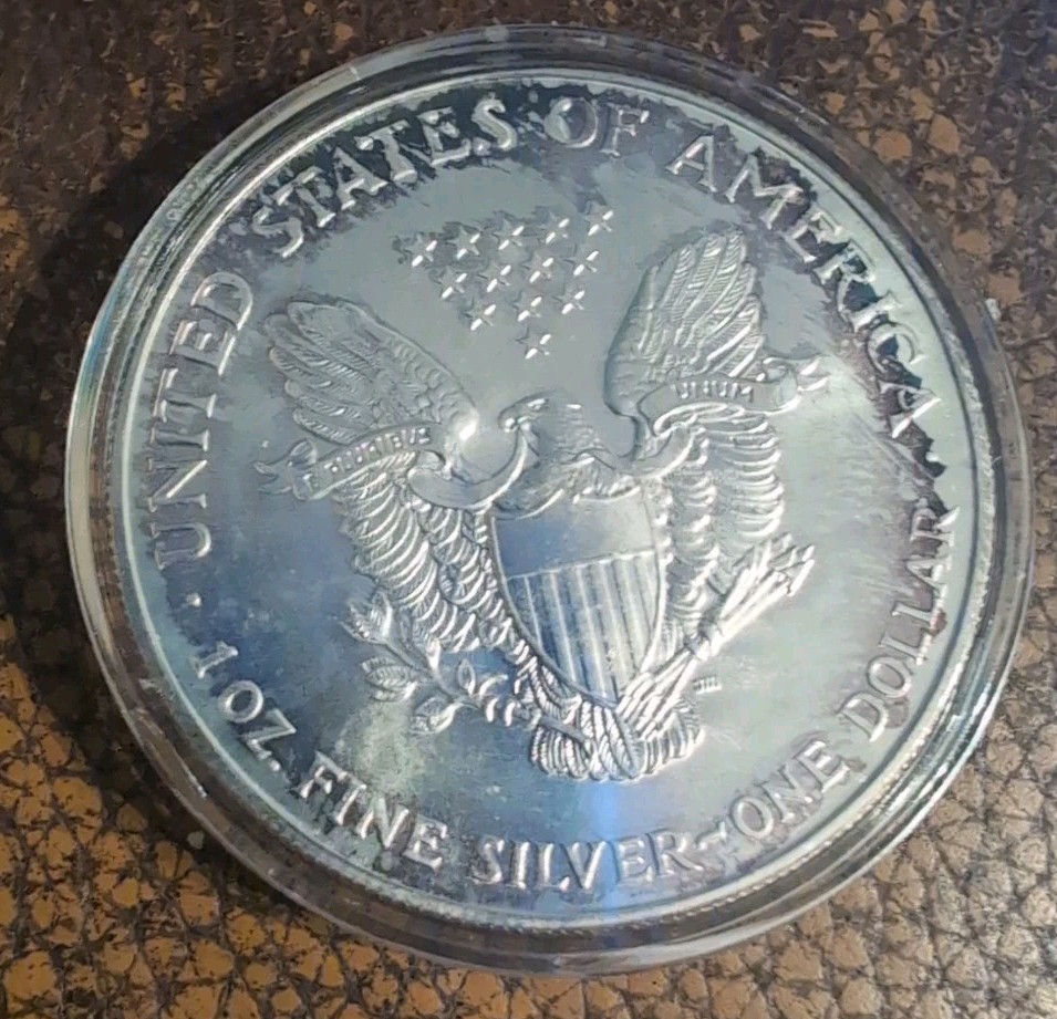 1994 1 oz American Silver Eagle Coin Toned