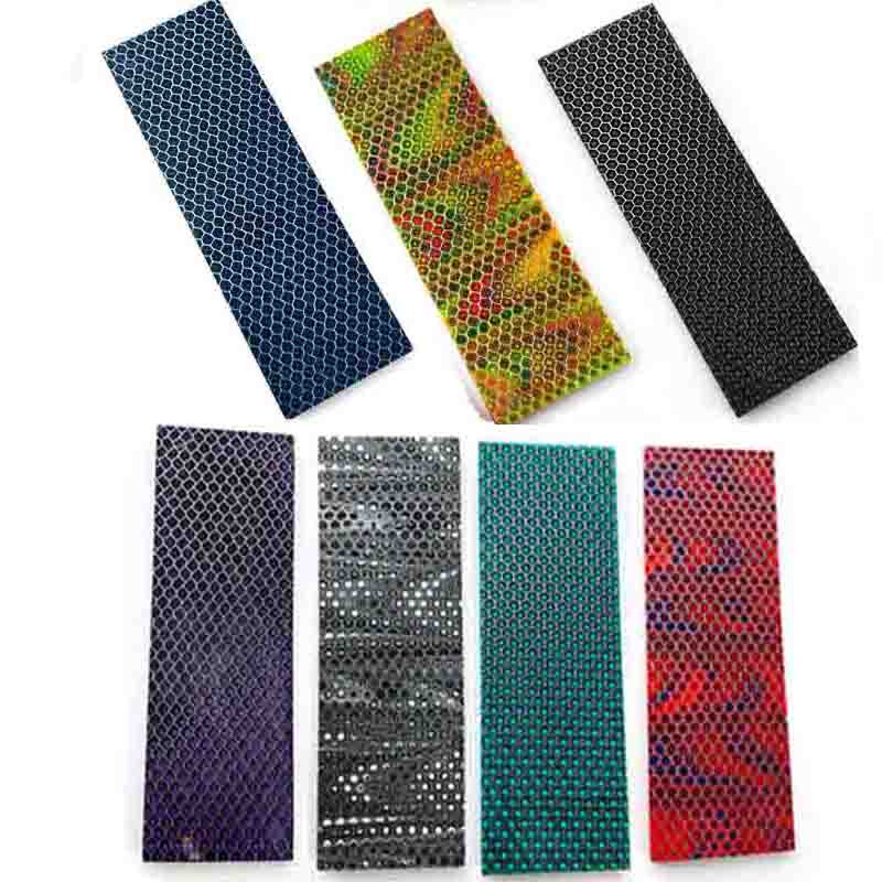 C-Tek Knife Handle Scales Blank Plate Resin Making Material Honeycomb Pattern #s