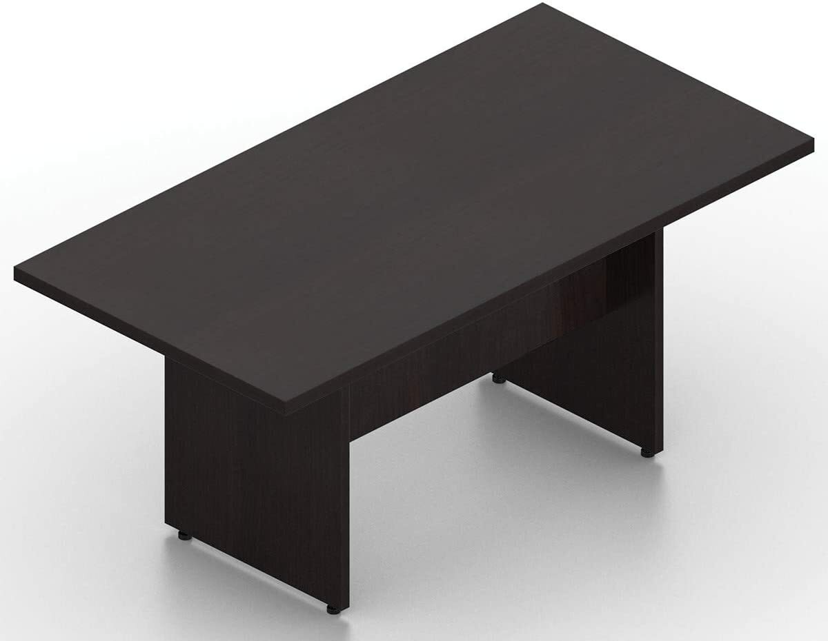 8 FT Contemporary Rectangular Conference Room Table in American Espresso Finish