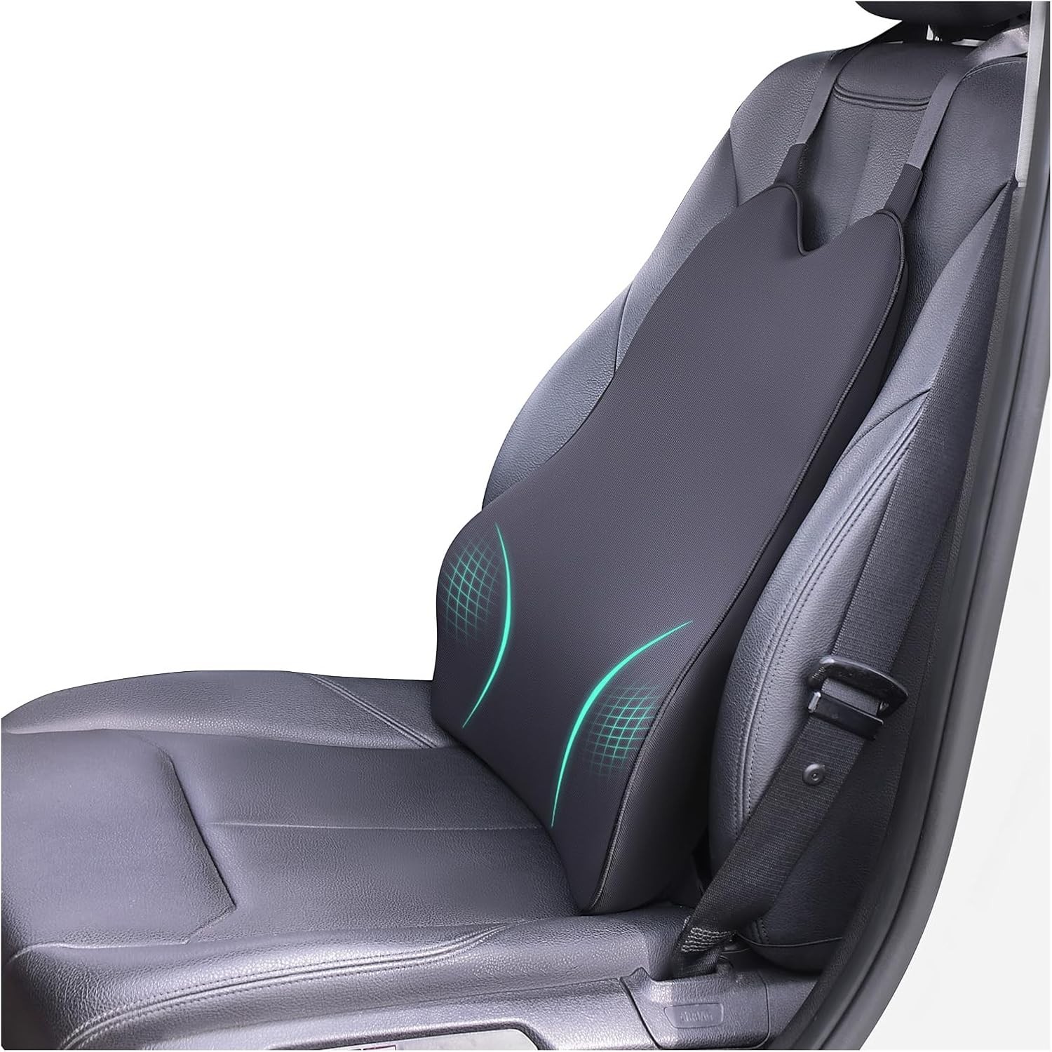 Lumbar Support Pillow for longest 20.9" * widest 16.9" * highest 5.9", Black