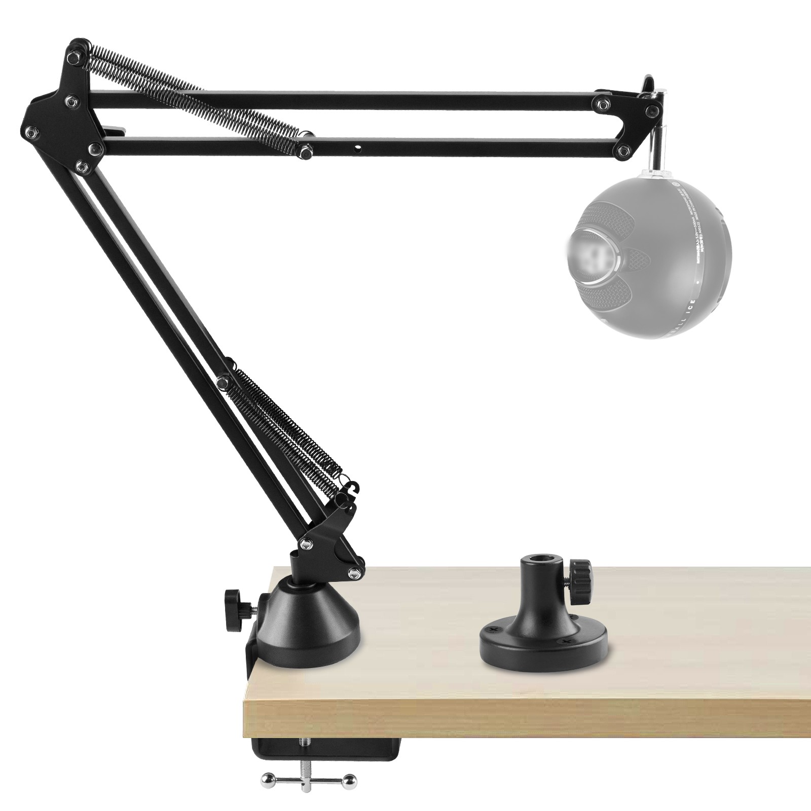 Geekria Microphone Boom Arm Mount for Blue Yeti, Yeti X, Yeti Pro, Snowball ICE.