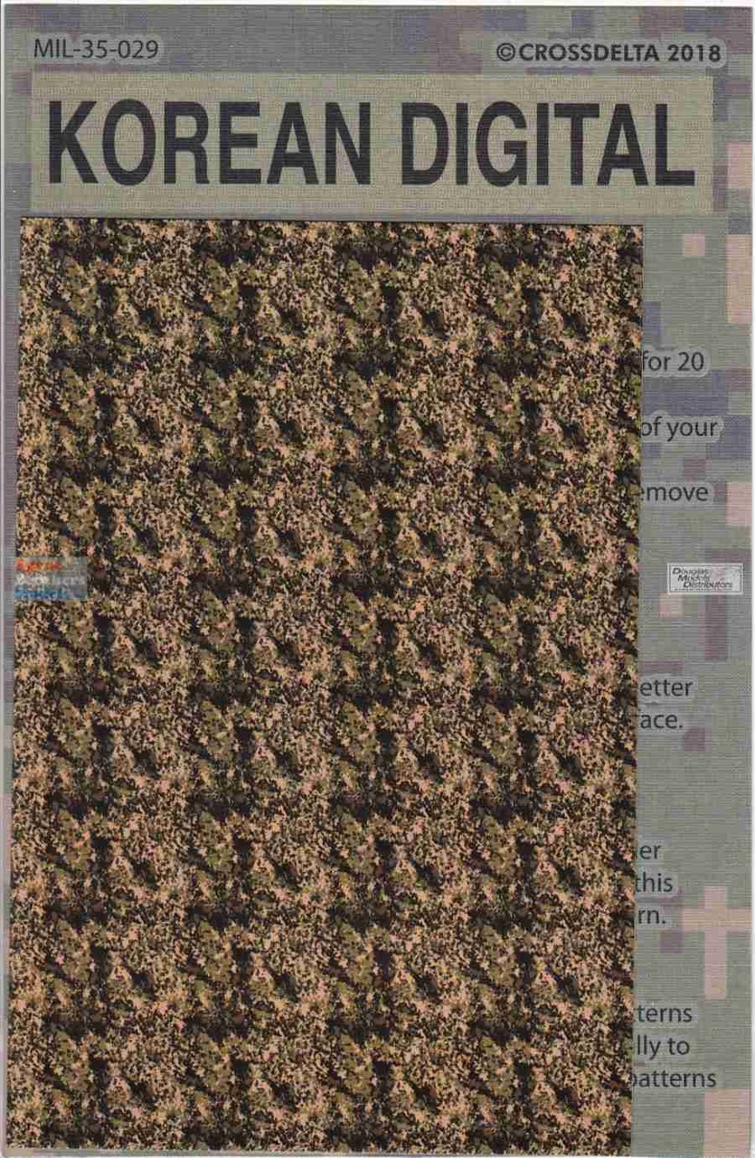 CXDMIL35029 1:35 CrossDelta Korean Digital Camouflage Decals