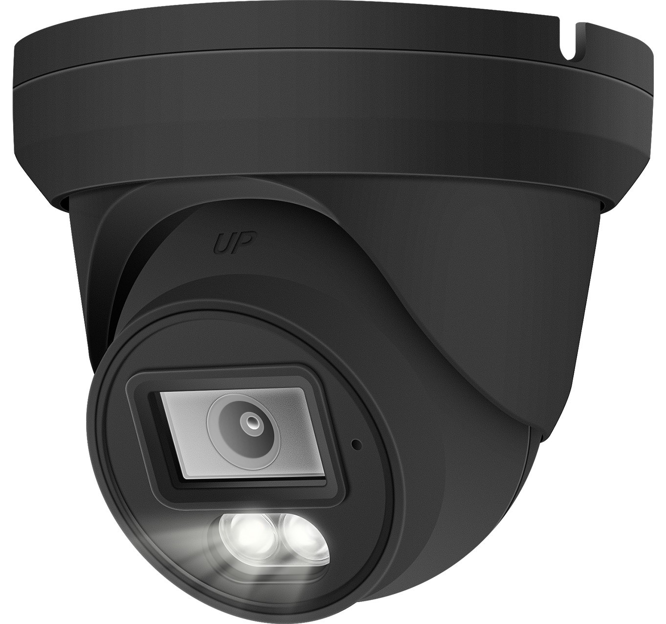 H Series 8MP 4K IP Camera PoE Turret Color Night Vision 2.8mm Black Housing