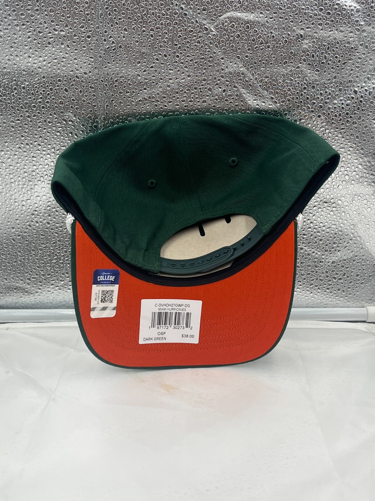 Miami Hurricanes NCAA '47 Brand Green Script Hitch Rope Adjustable Snapback Hat