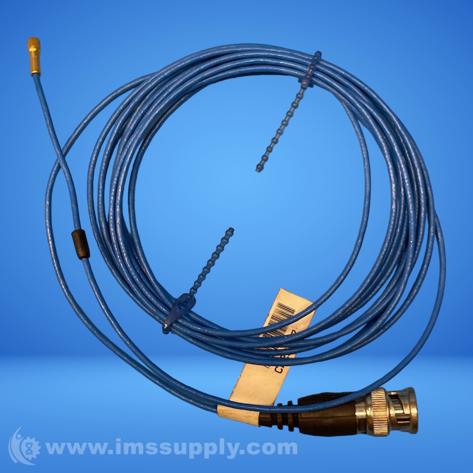 003P10 Low-noise Coaxial Cable, Blue TFE Jacket, 10-ft FNIP